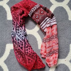 Scarf4you Pink Aztec Patterned Scarf